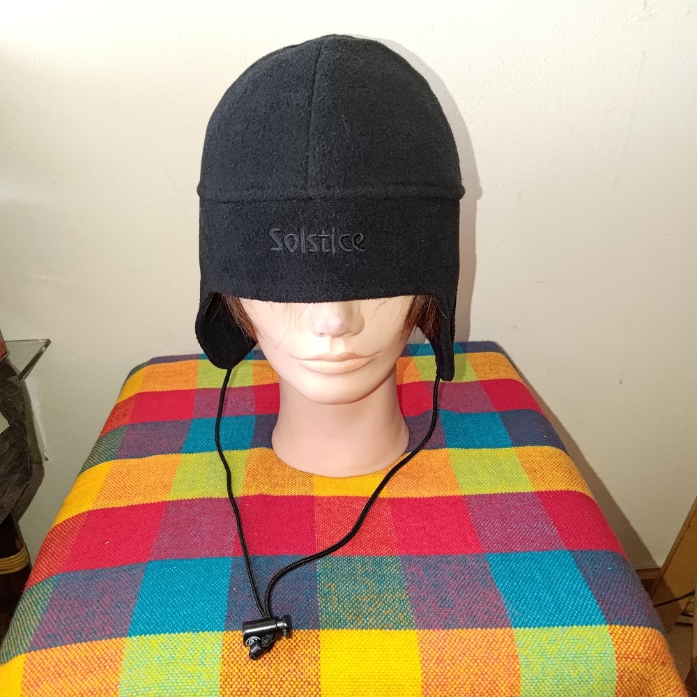 Solstice Embroidered Logo Ear Flap Winter Unisex Skull Beanie View 3